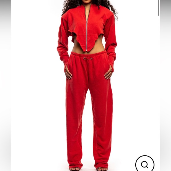 Sami miro vintage sweat set in red - Picture 1 of 3